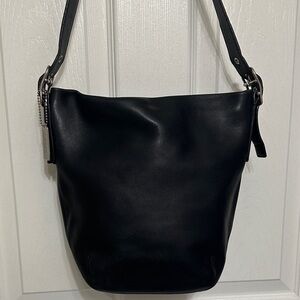 Coach Vintage Legacy Black Leather Bucket/Shoulder Bag